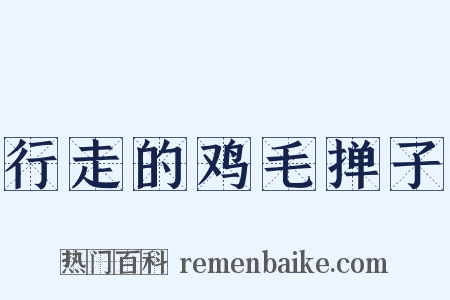 行走的鸡毛掸子是什么意思的图片